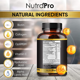 NutraPro daily vitamin pack for men promotes ongoing hair vitality.