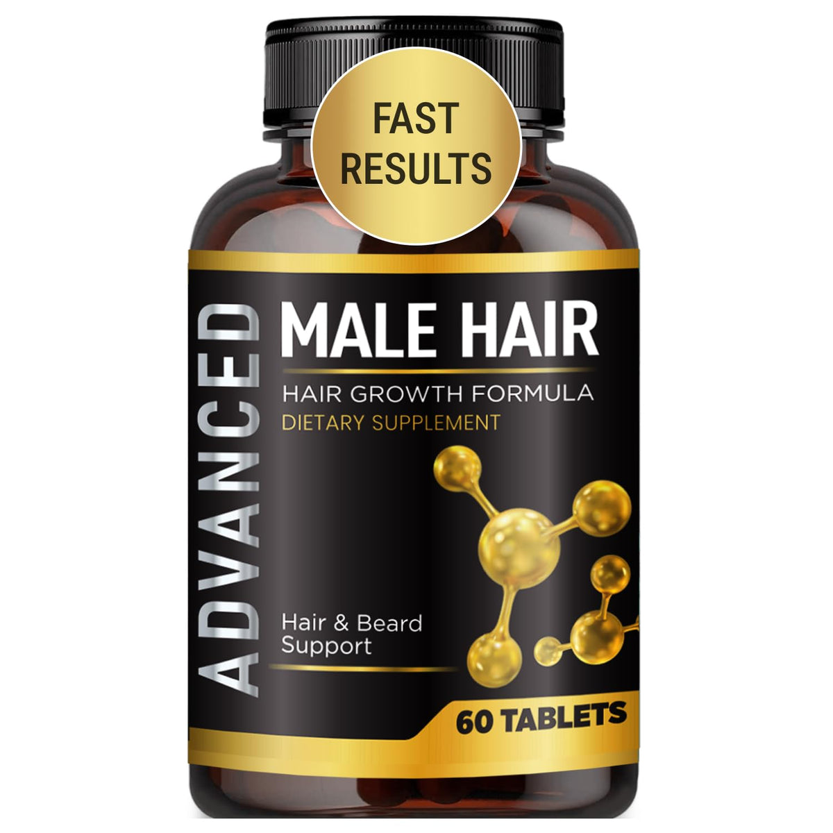NutraPro Hair Growth male bottle promotes daily support for thicker-looking hair.