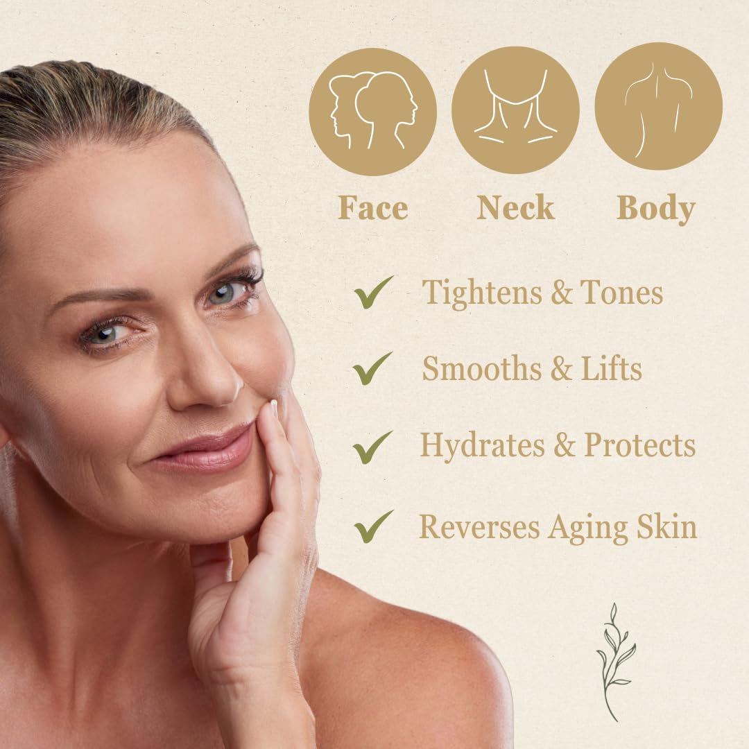 Pump bottle of NutraVive Crepe Repair Cream for daily use