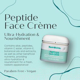 NutriBiotic Peptide Face Creme applied to clean skin for daily use