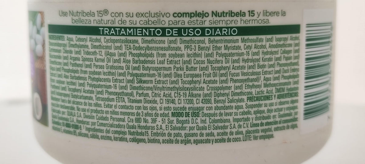 Nutribela15 Enzymotherapy 15 heat-protection action helps shield hair from styling heat.
