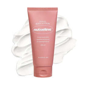 Nutseline Aroma Nut Slim Fit bottle shows a hydrating body lotion for daily use