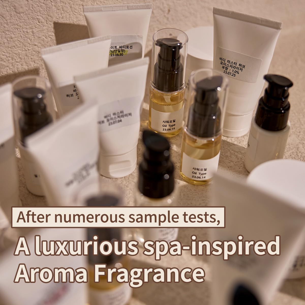 Natural aroma from essential oils in Nutseline lotion for calm use