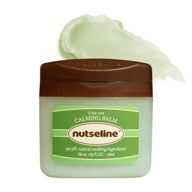 Nutseline Cica Nut Calming Balm bottle showing soothing formula for sensitive skin.