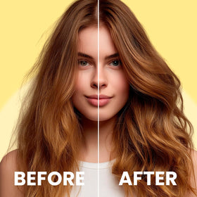 Nuva Botanicals Bond Repair Hair close-up shows enhanced shine and moisture