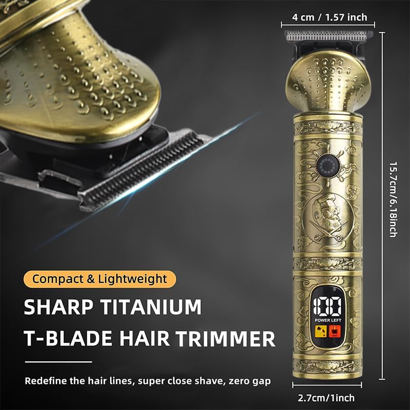 NuvaConx Trimmer Kit powerful motor delivers steady performance on thick hair.