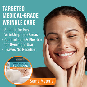 NUVADERMIS eyes and smile line patches target delicate eye and lip wrinkles.