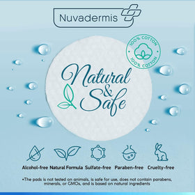 NUVADERMIS glycolic peel pads on the face demonstrate texture improvement and glow.