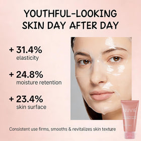 Nuvie collagen mask soft-skin-night aids brightening and revitalization.