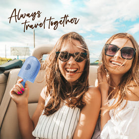 NuWay 4Hair TravelC baby-blue finish adds stylish travel appeal.