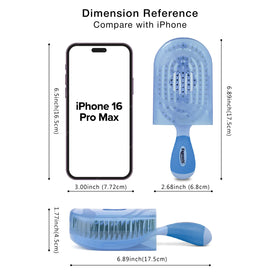 NuWay 4Hair TravelC protective travel case keeps bristles clean.