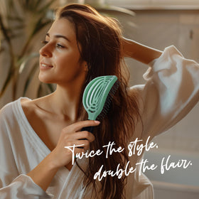 NuWay DoubleC compact design ideal for on-the-go touch-ups
