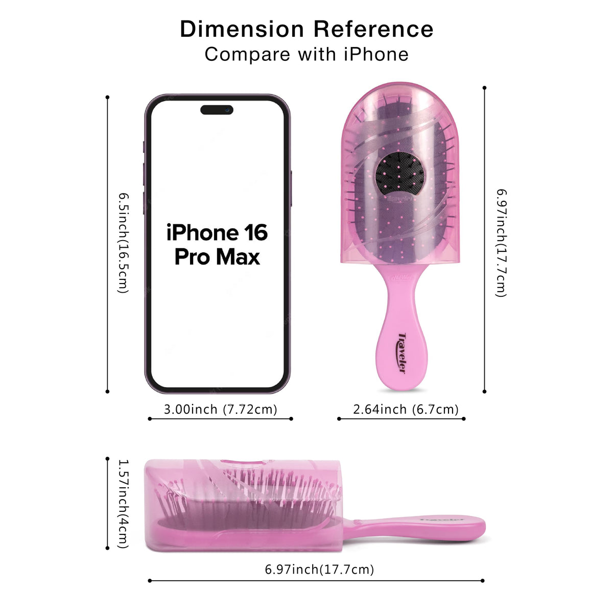 NuWay Traveler gym-bag brush keeps hair neat after workouts