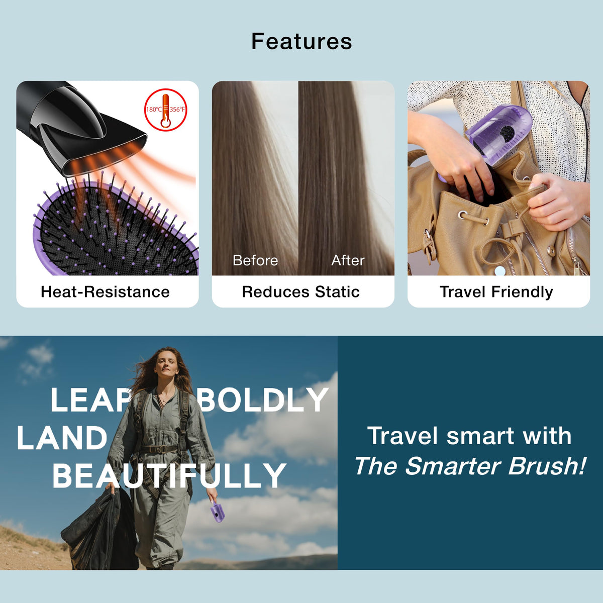 NuWay Traveler lavender brush portable comfort to routines.