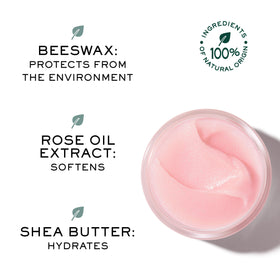 Melting texture of Nuxe lip balm on lips shows silky, non-greasy feel.