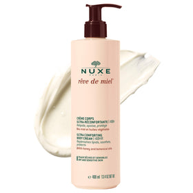 Nuxe Rêve de Miel cream jar closeup showing velvety texture for dry skin