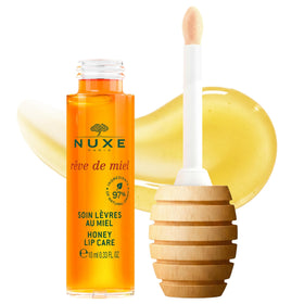Nuxe Reve de Miel lip gloss bottle for radiant shine.