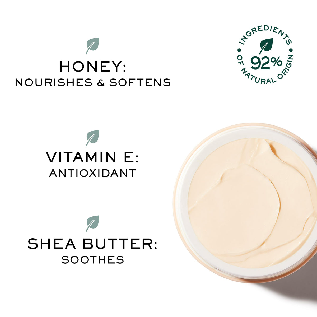 Honey propolis label on Nuxe Reve de Miel balm emphasizing natural ingredients