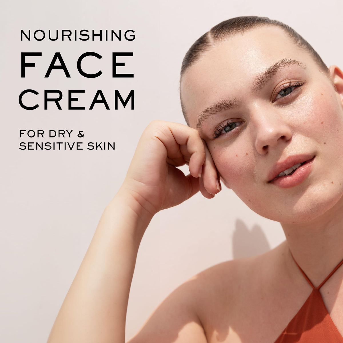 Creamy balm texture swirl highlighting rich moisture for dry skin