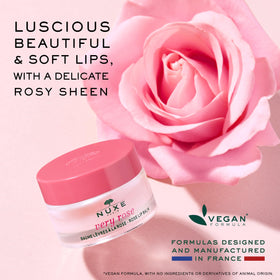 Shea butter and beeswax blend nourishes lips against wind and cold.
