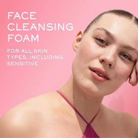 Nuxe Very Rose cleansing foam used on damp skin for a soft, refreshed cleanse.