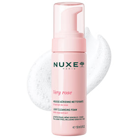 Nuxe Very Rose cleansing foam foaming action clean effect, gentle and non-drying.