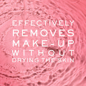 Face close-up after cleansing with Nuxe Very Rose micellar water.