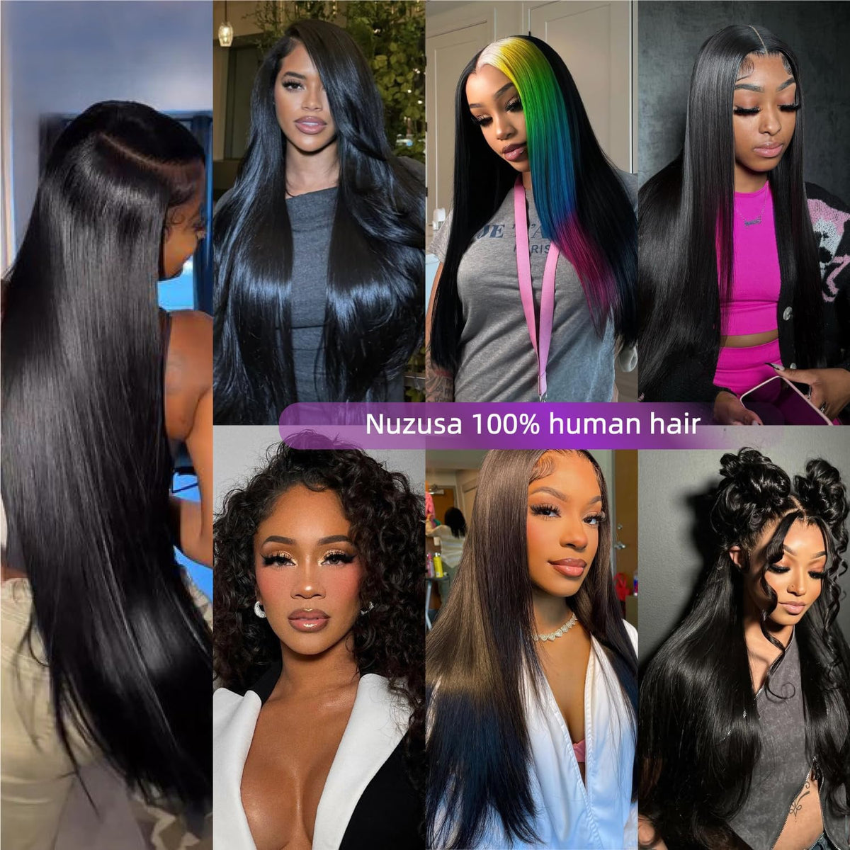Nuzusa easy clip-in application for quick styling