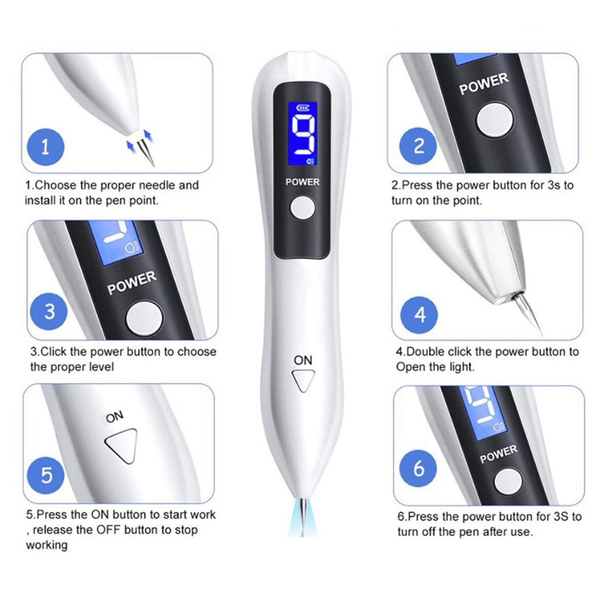 Nuzzy Pen suitable for neck, chest, back areas for skincare
