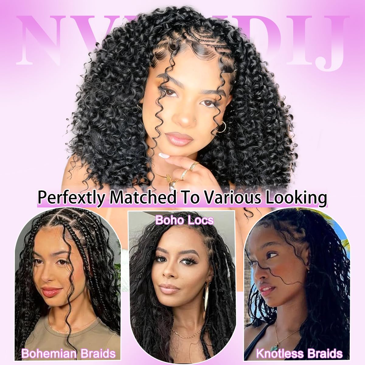 Nvnvdij feather crochet pre-looped hair offers seamless attachment