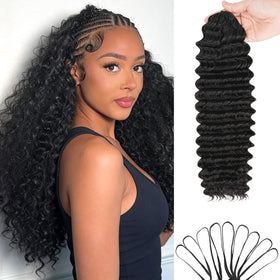 Nvnvdij deep wave crochet hair 20 inch offers a natural look and easy blending.