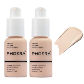 Nvyue PHOERA Foundation 101 Porcelain bottle highlights smooth coverage potential.
