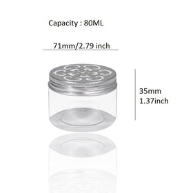 Nwsrayu 80 ml round jars with screw lids ideal for portable aromatherapy samples
