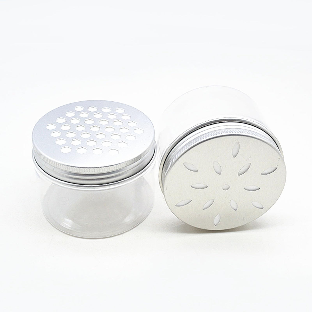 Nwsrayu clear PET body jars for easy content identification and reuse