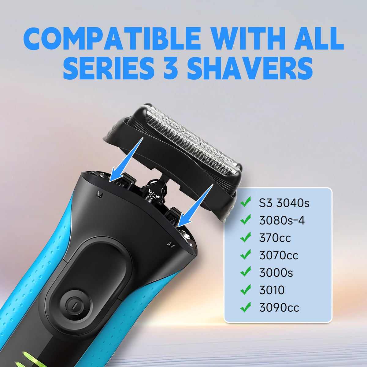 NXPPYY 32B S3 foil and cutter close-up highlights precise shaving performance.