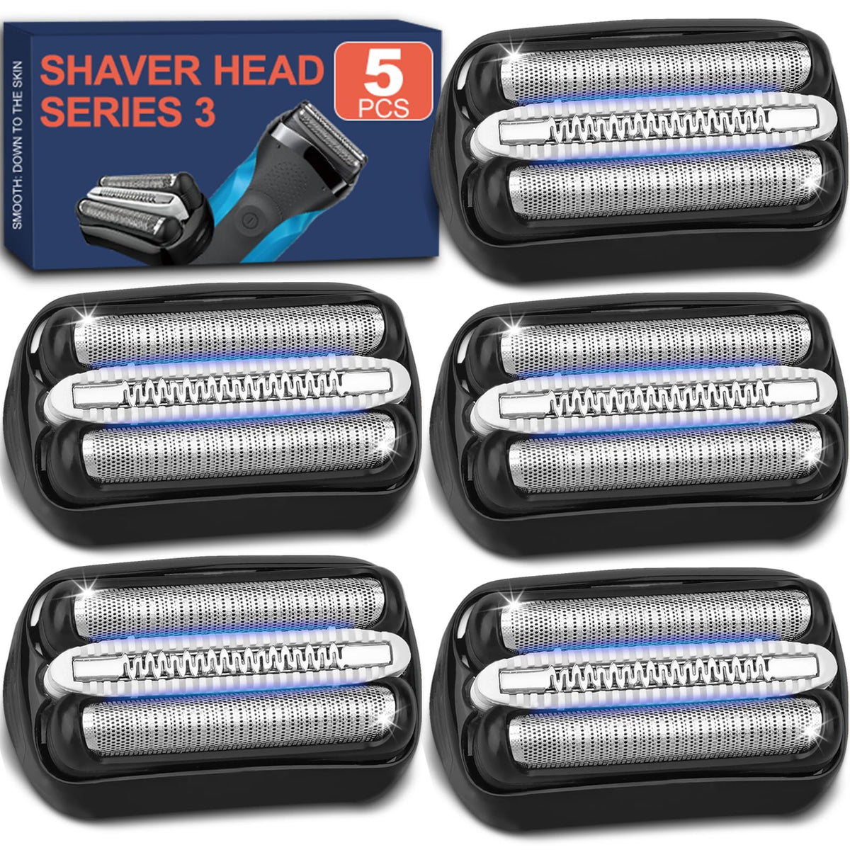 NXPPYY 5-pack 32B S3 heads unboxed for value replacement convenience.