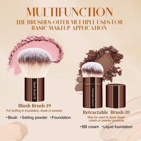 NXPPYY Blush brush for even color payoff and soft sculpting.