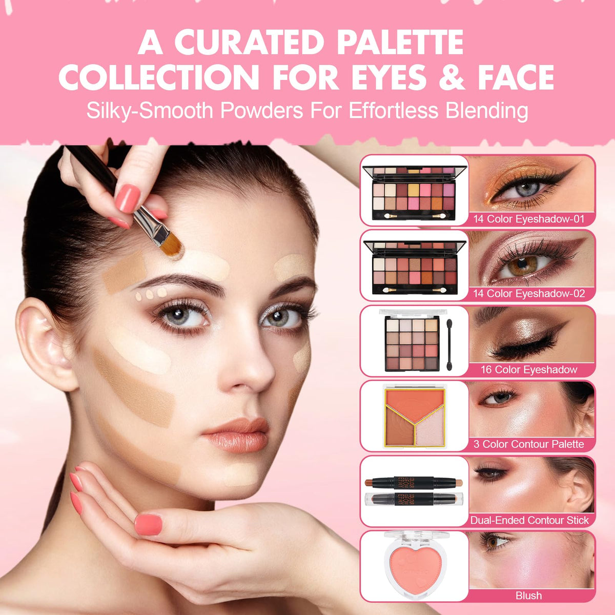 NXPPYY makeup kit lipsticks and lip gloss for polished lips and color options.