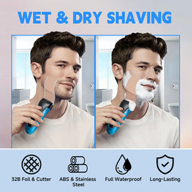 NXPPYY wet-dry compatibility lets you shave with foam, gel, or dry.