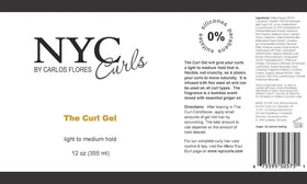Twist-out-ready model with defined, movable curls using NYC Curls gel