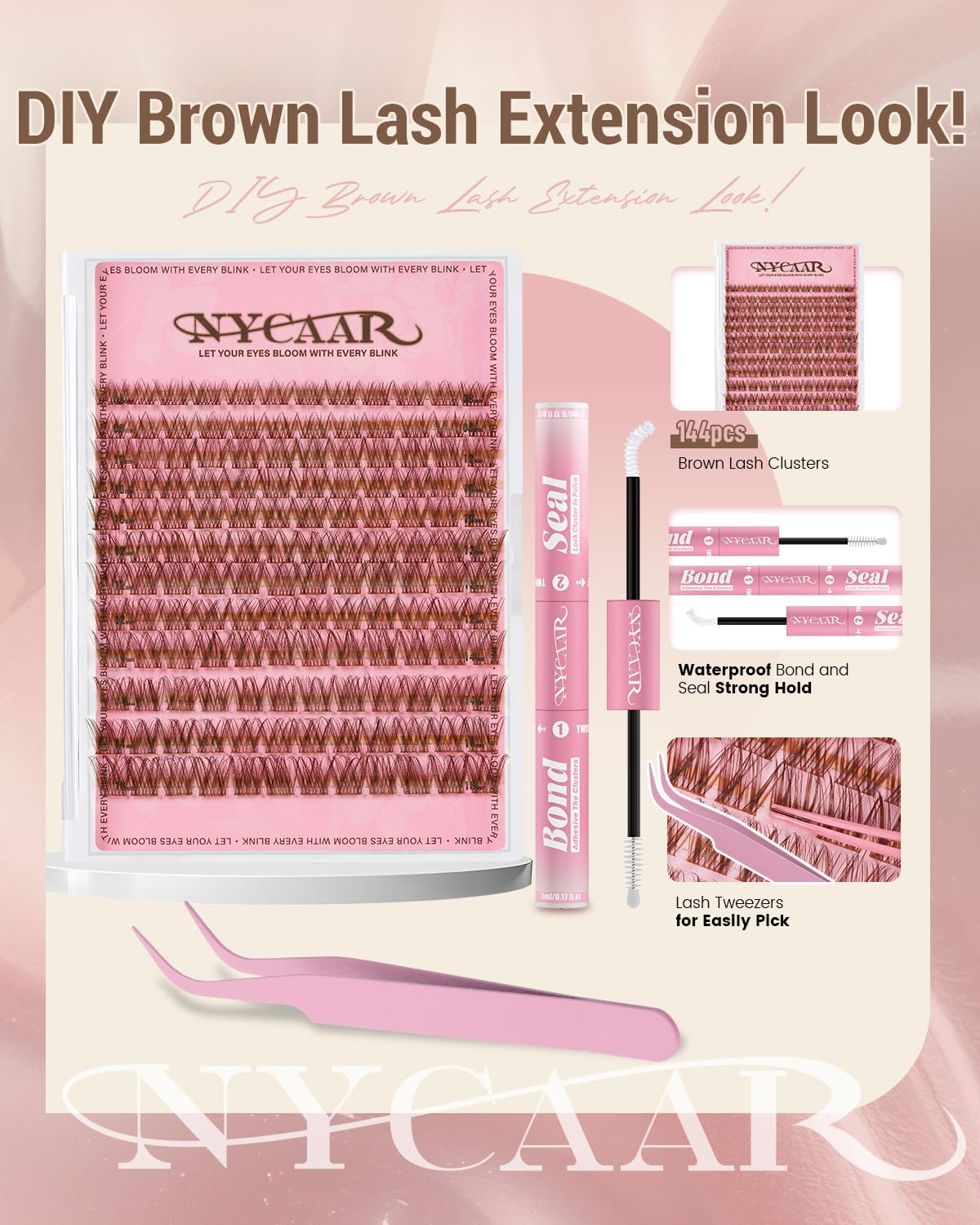 NYCAAR clear seal protects lashes and extends wear