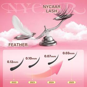 NYCAAR Velure lash applicator for precise DIY lash placement.