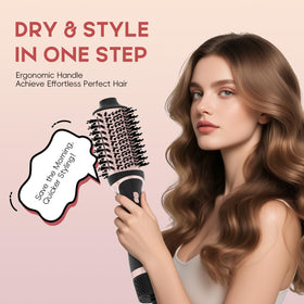 Nycoba hair dryer brush 4-in-1 design enables versatile styling options.