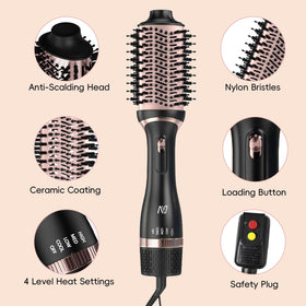 Nycoba tourmaline ionic technology reduces static for smoother hair.