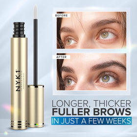 NYK1 BrowForce applicator tip enables precise, mess-free morning and night applications.