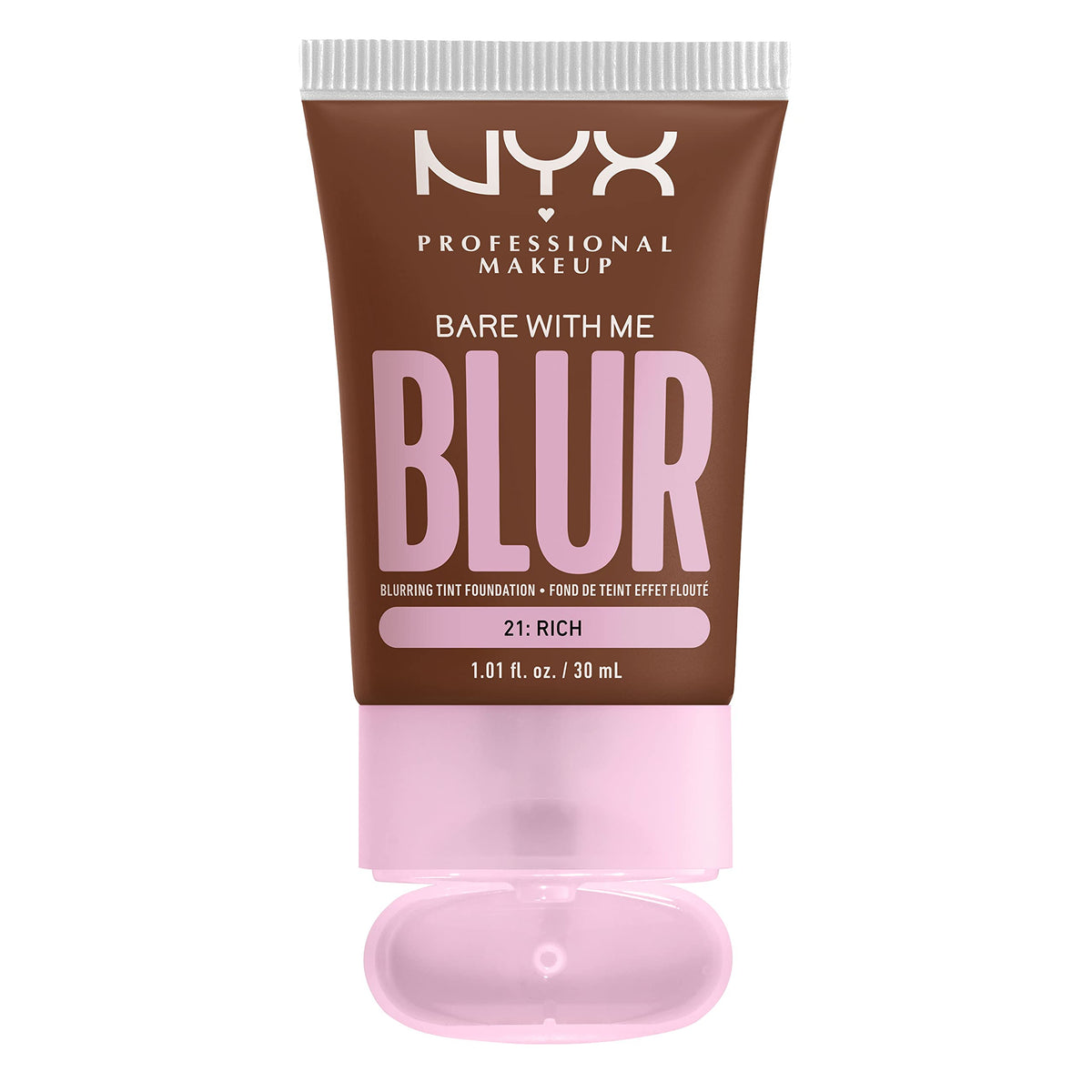 NYX Bare With Me Blur Tint bottle closed ready for travel