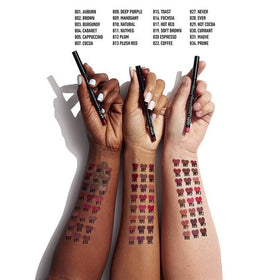 Nyx bundle display featuring Espresso lip pencil and Sugar Glass Clear gloss.