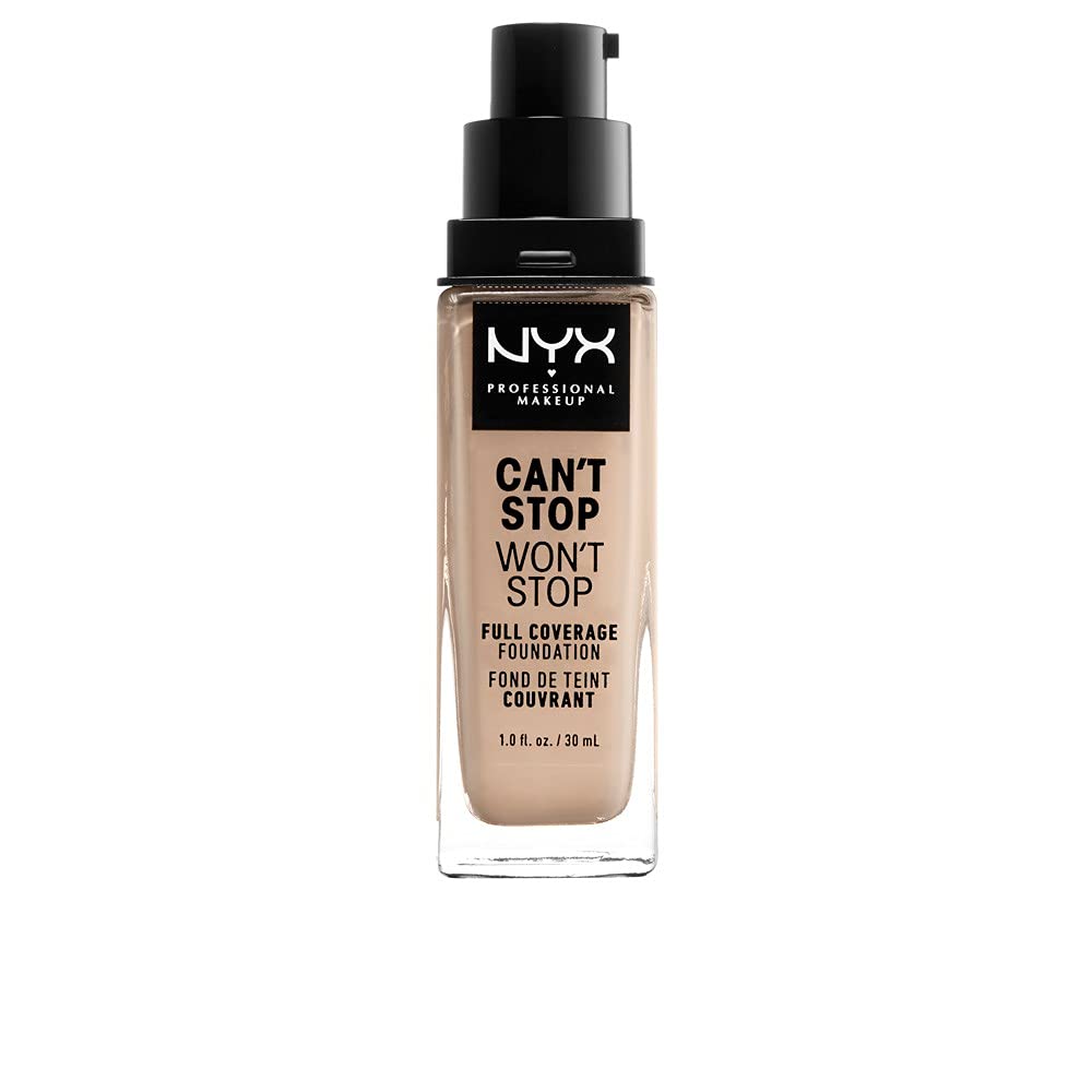 NYX Can't Stop Won't Stop Foundation Alabaster bottle offers long-lasting matte coverage