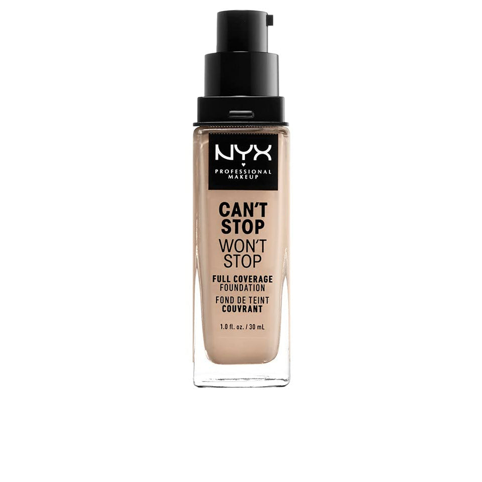 NYX Can't Stop Won't Stop Foundation Alabaster bottle offers long-lasting matte coverage