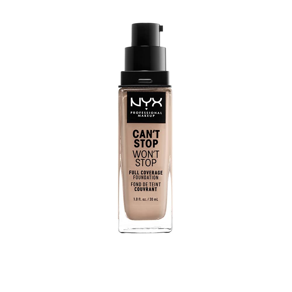 nyx cant-stop-wont-stop foundation porcelain bottle with all-day matte coverage